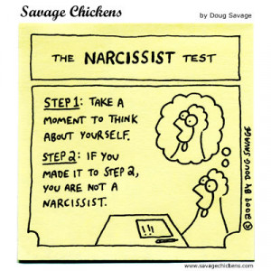 Savage Chickens - The Narcissist Test