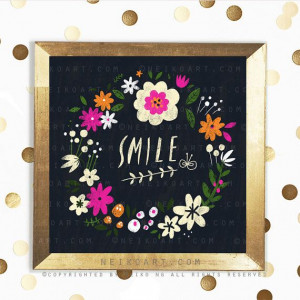 Smile Quote print by PaperPlants on Etsy, $28.00 #smile, #chalkboard # ...