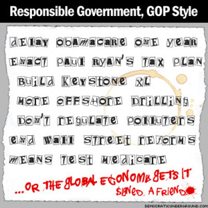 Pic Of The Moment: Responsible Government, GOP Style