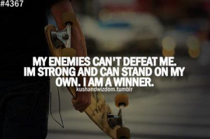 Quote: My Enemies Can’t Defeat Me