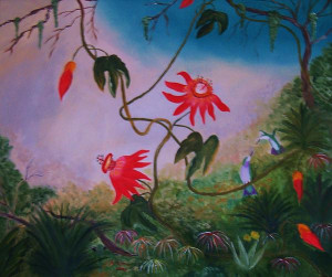 Wild Orchids Painting Fine