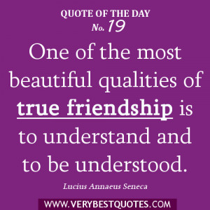 true friendship quotes - One of the most beautiful qualities of true ...