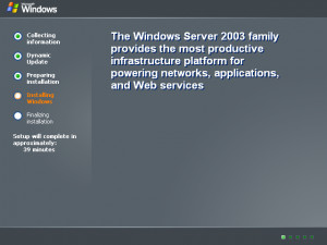 Shutdown window in Windows Server 2003 Web (Shut Down Windows)