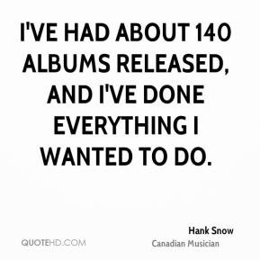 Hank Snow Quotes
