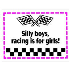 Silly Boys, Racing Is For Girls! Poster