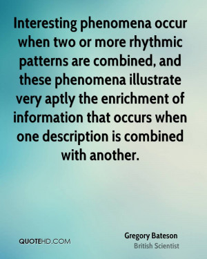 ... aptly the enrichment of information that occurs when one description