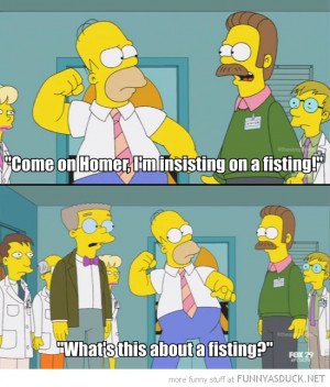 homer simpson ned flanders smithers insisting on a fisting funny pics ...