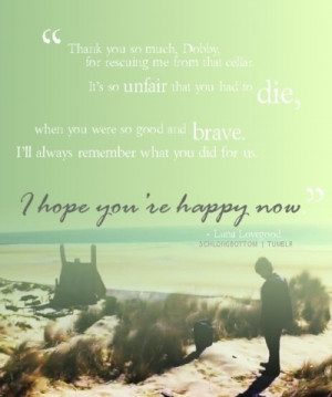 dobby, harry potter, luna lovegood, sad, typography