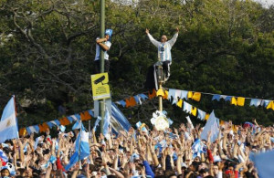 ... Brazil, between Germany and Argentina at a public square viewing area