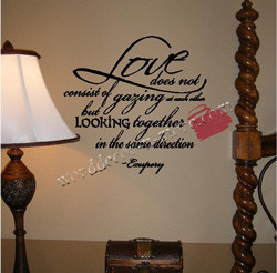 LO030 LOVE DOES NOT CONSIST OF Wall Quote