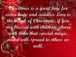 Christmas Is A Great Time For Extra Hugs And Cuddles. Love Is The ...
