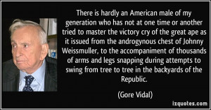 There is hardly an American male of my generation who has not at one ...