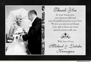 wedding thank you sayings for parents
