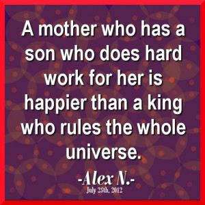 Mother Quotes For Her Son ~ A Mother Quotes For Her Son ~ My Son ...