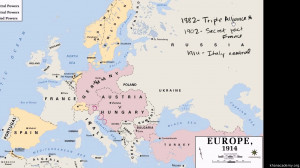 world war i alliances map