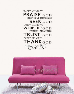 ... God Quote Wall Stickers Art Decal Sticker Home Lord Decals Quotes