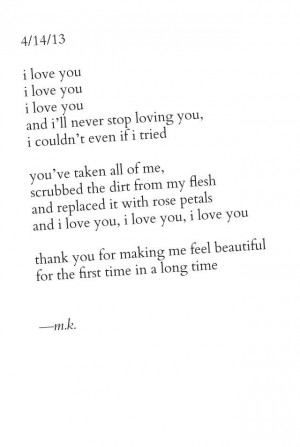 you've taken all of me.