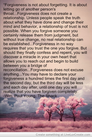 Forgiveness By Wm Paul Young The Shack