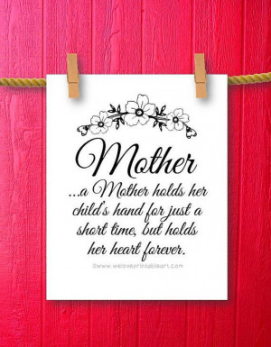 ... Gift for Mom Framed Quotes Print Quote Print, Printable wall art