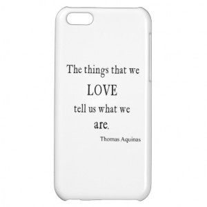 Vintage Aquinas Love Inspirational Quote / Quotes iPhone 5C Case