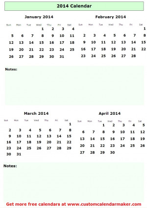 January And February Calendars