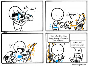 Portal 2 came out today. I thought I'd do a comic about it that didn't ...