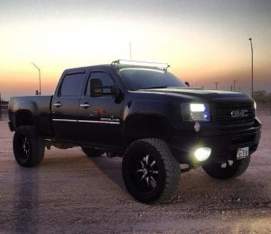 Lifted Black GMC Truck – Pinterest Cars & Motorcycles
