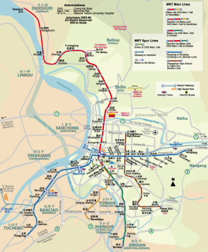 Metro Map of Taipei - JohoMaps