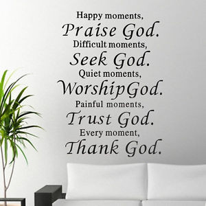 HOT-Happy-Moment-Praise-God-Quote-DIY-Vinyl-Wall-Sticker-Mural-Decals ...