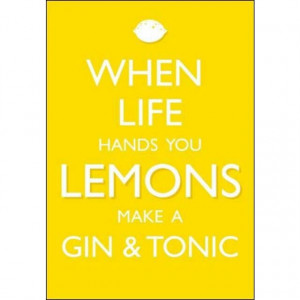 Mmmnnn....gin and tonic