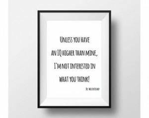 Dr Walter Bishop quote FRINGE art t op quality poster (from US Letter ...