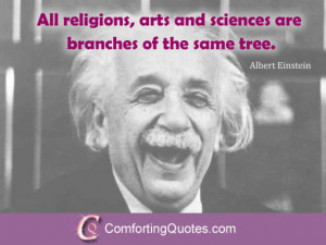 Quote About Science, Art and Religion by Albert Einstein