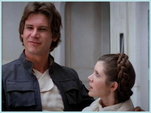 Leia : Why, you stuck up, half-witted, scruffy-looking nerf-herder.