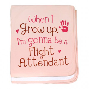 Cute Gifts > Cute Baby > Future Flight Attendant baby blanket