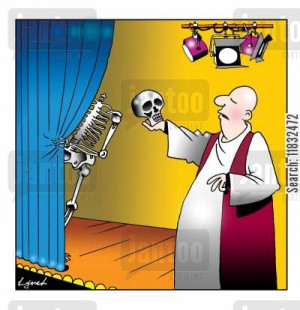 yorick cartoon humor: Alas, poor Yorick!