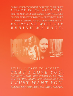 Glee Santana confesses her love to Brittany
