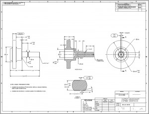 ... has three machine drawings this drawing was for rough machining the