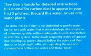 purify water. Do not use with water that is microbiologically unsafe ...