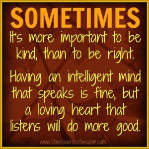 Kindness takes you a long way...!