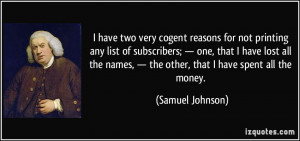 More Samuel Johnson Quotes
