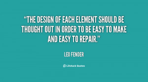 The design of each element should be thought out in order to be easy ...