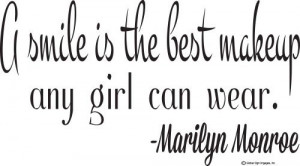 ... Can Wear Decal- Marilyn Monroe Wall Quotes by Global Sign Images, Inc