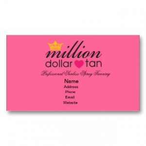 Spray Tanning Package Card 3 Tans Business Card