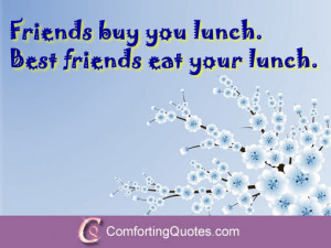 Funny Quotes About Friends and Food