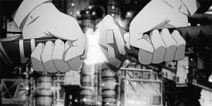 Black and White Ao no exorcist blue exorcist Okumura Rin ao no ...