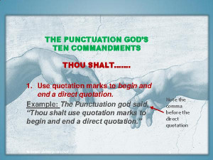 Powerful Punctuation...