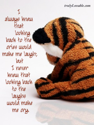 Laughs would make me cry