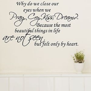 ... -Quotes-Wall-Decal-Home-Sticker-DIY-Pray-Cry-Kiss-Dream-Large-Small