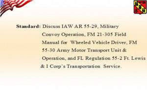 Army Drivers Training PowerPoint