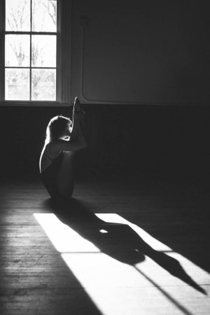 Black And White Yoga Photography